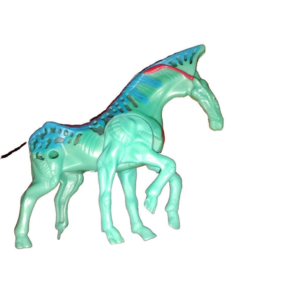 2009 Avatar‎ Direhorse McDonald's Happy Meal Toy Lights Up Turqoise Tested Works